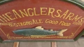 3D дървена табела "The Anglers Arms" Британски пъб бар, Реклама на "Strongable Good Food", снимка 2