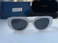 GUCCI с лого 1:1 дамски слънчеви очила котка 2 цвята, снимка 14