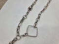 Дамски сребърен синджир, снимка 3
