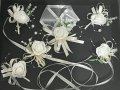 Бутониери с перли, снимка 1 - Сватбени аксесоари - 39467052