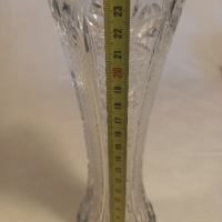 кристална ваза фасетирана , снимка 7 - Вази - 44933748