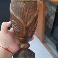 Дървена ваза , снимка 2 - Други стоки за дома - 37866505