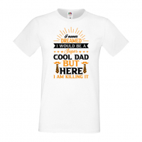 Мъжка тениска I Never Dreamed I Would Be A Super Cool Dad Баща, Дядо,Празник,Татко,Изненада,Повод,, снимка 1 - Тениски - 36504539