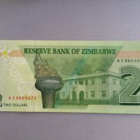 Банкнота - Зимбабве - 2 долара UNC | 2019г., снимка 2 - Нумизматика и бонистика - 39725707