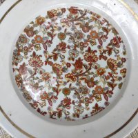 Продавам голяма порцеланова чиния с цветя  Китка Нови Пазар, снимка 3 - Чинии - 37870710