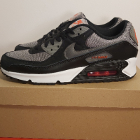 Nike Air Max 90 "Grey Black Red (2022)" - Номер 41, снимка 7 - Маратонки - 44751733