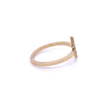 Златен дамски пръстен 1,45гр. размер:53 14кр. проба:585 модел:22436-1, снимка 2 - Пръстени - 44617914