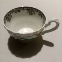Myotts, селски живот,две чинийки и две чаши кафяви, многоцветни,английска керамика , снимка 11 - Антикварни и старинни предмети - 44575996