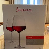 2бр чаши за вино - Spiegelau Capri ръчна изработка, снимка 2 - Чаши - 39384428