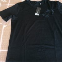 Черна тениска с къс ръкав Dolce & Gabbana! , снимка 4 - Блузи - 36922084