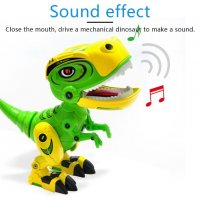 Интерактивен динозавър MY66 зелено и жълто, снимка 2 - Музикални играчки - 36930287