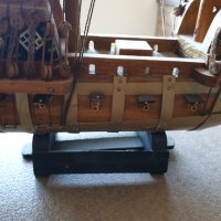 Дървен кораб, снимка 2 - Антикварни и старинни предмети - 31790368