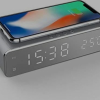Цифров будилник,зарядно,LEDдисплей за iPhone X/XS/XR, iPhone 8, Galaxy S8/S7/S6 и други, снимка 6 - Apple iPhone - 44803117
