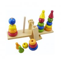 3575 Дървена играчка за сортиране и баланс, снимка 5 - Образователни игри - 37773145