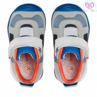 №20, BIOMECANICS / БИОМЕХАНИКС Бебешки обувки за прохождане за момче сиво-сини с оранжеви акцент, снимка 4 - Бебешки обувки - 38170182