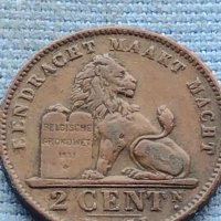 Монета 2 цента 1905г. Белгия крал Леополд втори 34853, снимка 4 - Нумизматика и бонистика - 42730246