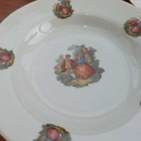 Ретро български порцелан сервиз чинии, снимка 2 - Антикварни и старинни предмети - 29314710