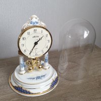 Стар юбилеен порцеланов кварцов часовник колба, снимка 12 - Антикварни и старинни предмети - 42793539