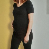 НОВИ  ! Дамски РОКЛИ и ПАНТАЛОНИ за Бременни от БИО памук , снимка 2 - Дрехи за бременни - 30183620