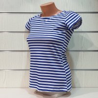 Нова дамска класическа моряшка тениска на райе, снимка 6 - Тениски - 32034792