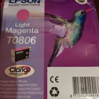 Мастило EPSON T0806, Light Magenta  , снимка 1 - Консумативи за принтери - 39546882