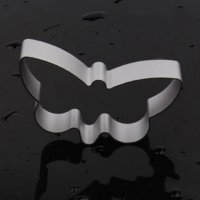 Широка пеперуда метална форма резец бисквитки тесто, снимка 1 - Форми - 30132304