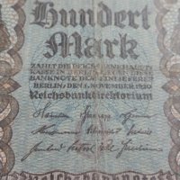 Райх банкнота -  Германия - 100 марки / 1920 година - 17900, снимка 6 - Нумизматика и бонистика - 31019842