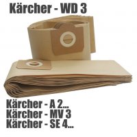 Филтърни торби торбички филтри за прахосмукачки Керхер Karcher WD2, WD3, WD4/5/6, снимка 3 - Прахосмукачки - 37484221
