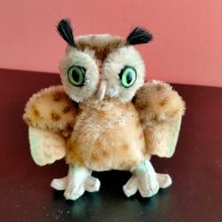 Колекционерска мека играчка Steiff Owl Wittie бухал, снимка 1 - Колекции - 37743297