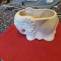 Слонче - ваза от Индия №12 порцелан , снимка 1 - Вази - 42078177