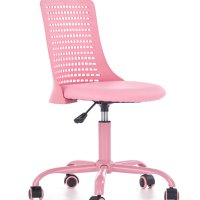 Розов детски стол колелца, снимка 1 - Столове - 40759392
