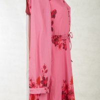 Розова рокля на цветя марка Jimmy Sanders, снимка 4 - Рокли - 30281762