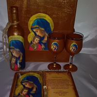 Подарък за кръстници- Старинна книга с икона(снимка) и поздрав, снимка 7 - Подаръци за кръщене - 32426051