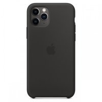 Силиконов кейс Silicone Case за Apple, За iPhone 11 (6.1), Черен, снимка 1 - Калъфи, кейсове - 37815466