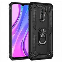  Xiaomi Redmi 9 Удароустойчив гръб с метален пръстен , снимка 8 - Калъфи, кейсове - 29930438