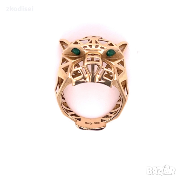 Златен дамски пръстен Cartier 4,02гр. размер:51 14кр. проба:585 модел:34312-1, снимка 1