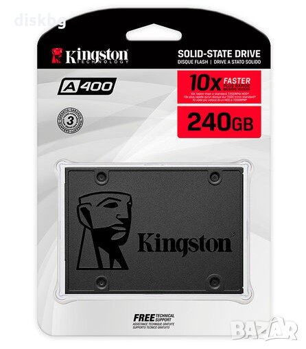 SSD 240GB 2.5" SATA 3 Kingston A400 - нов твърд диск, запечатан, снимка 1