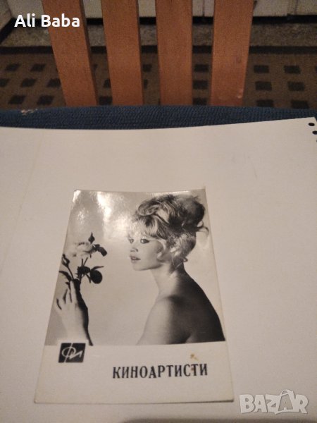 Картичка/снимка  френската актриса Бриджит Бардо, снимка 1