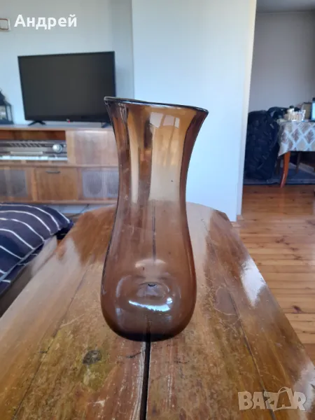 Стара стъклена ваза #17, снимка 1
