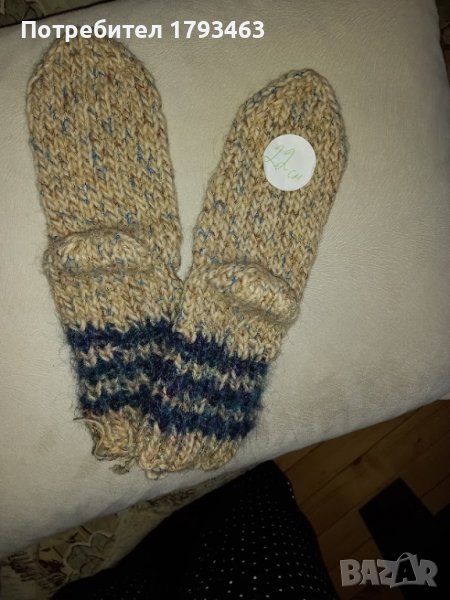 Ръчно плетени детски чорапи 80% вълна, снимка 1