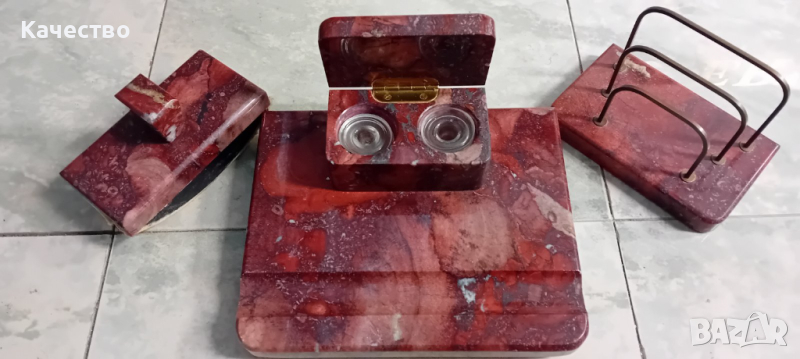 Мраморна мастилница, снимка 1