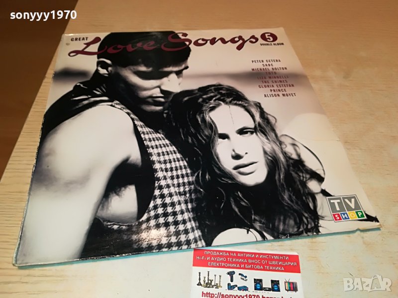 поръчани-great love songs 5-made in holland-2плочи 0606222120, снимка 1