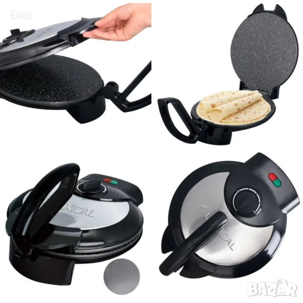 Уред за катми и палачинки - Lexical LRM-2340 - 1500W - Гаранция 24 месеца , снимка 1