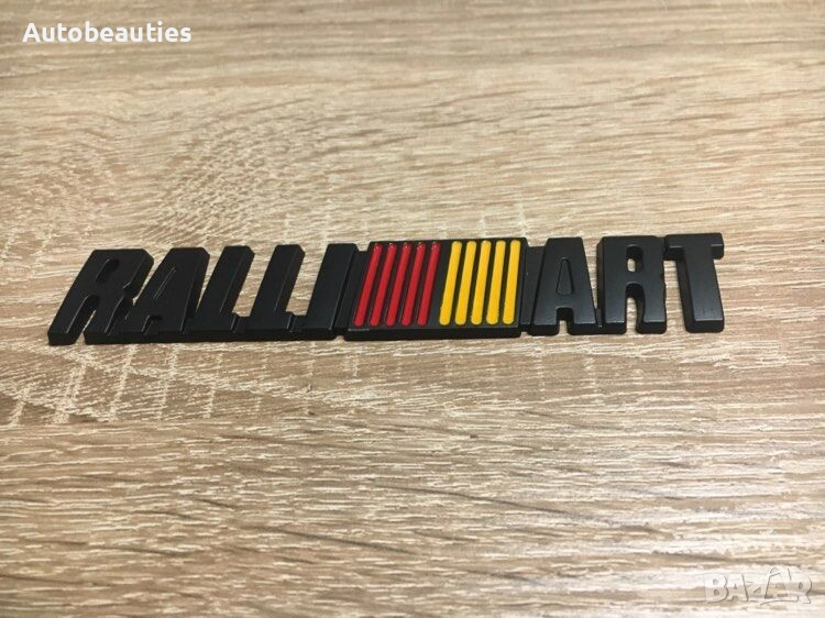 черна емблема Mitsubishi Ralliart, снимка 1