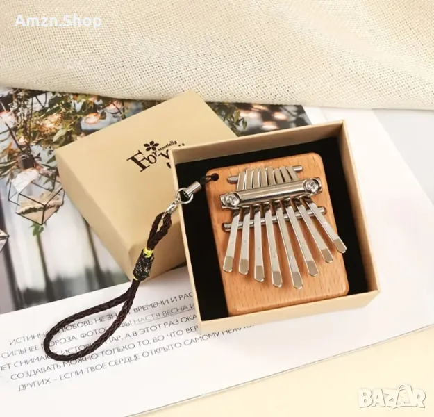 Мини Калимба 8 тона преносимо пиано , джобен музикален инструмент. , снимка 1