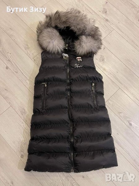 Дамски елеци с естествен пух/ Philip Plein, Moncler, Karl Lagerfeld, Guess , снимка 1