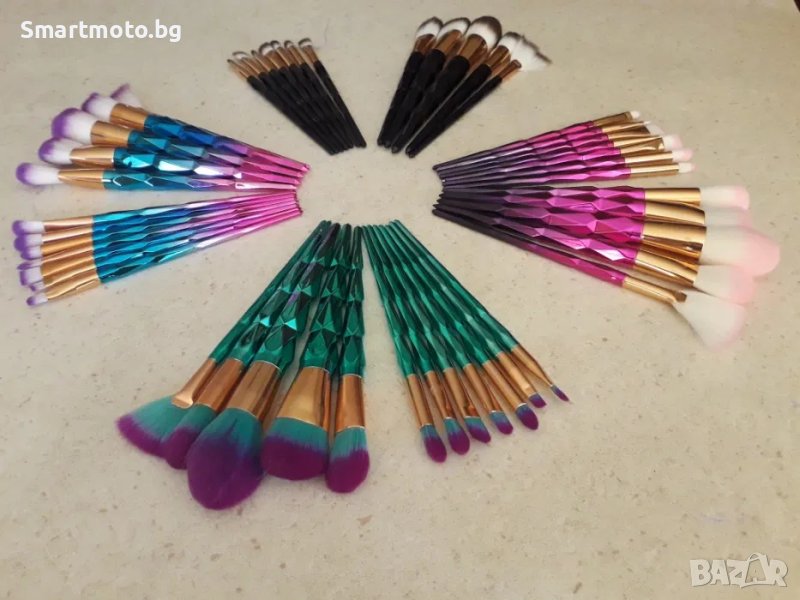 038 нови комплекти четки за грим Диамант 12 бр Diamond brushes, снимка 1
