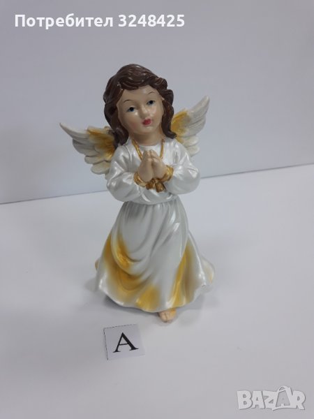 Ангел седефено бяло с жълто , модел А, снимка 1