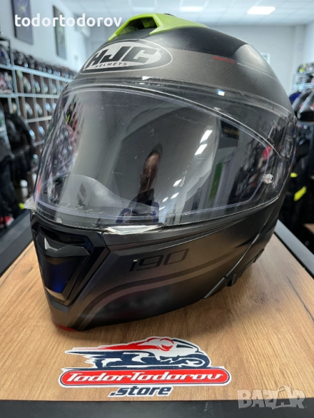 Отваряема мото каска HJC I90 ZONDA,размер L 59-60 см. вградени очила, снимка 1