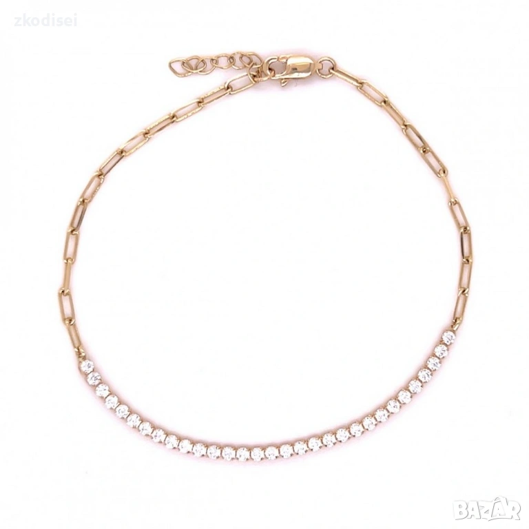 Златна дамска гривна 1,83гр. 19,0см. 14кр. проба:585 модел:36374-3, снимка 1